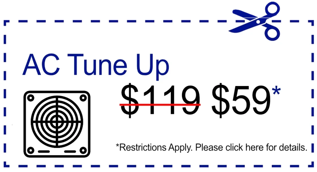 AC Tune up coupon for 59 dollars