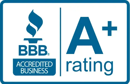 BBB Accredited Business A+ rating logo
